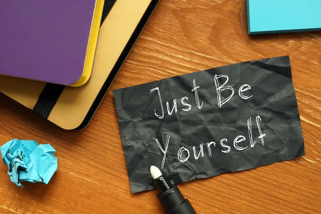just be yourself image